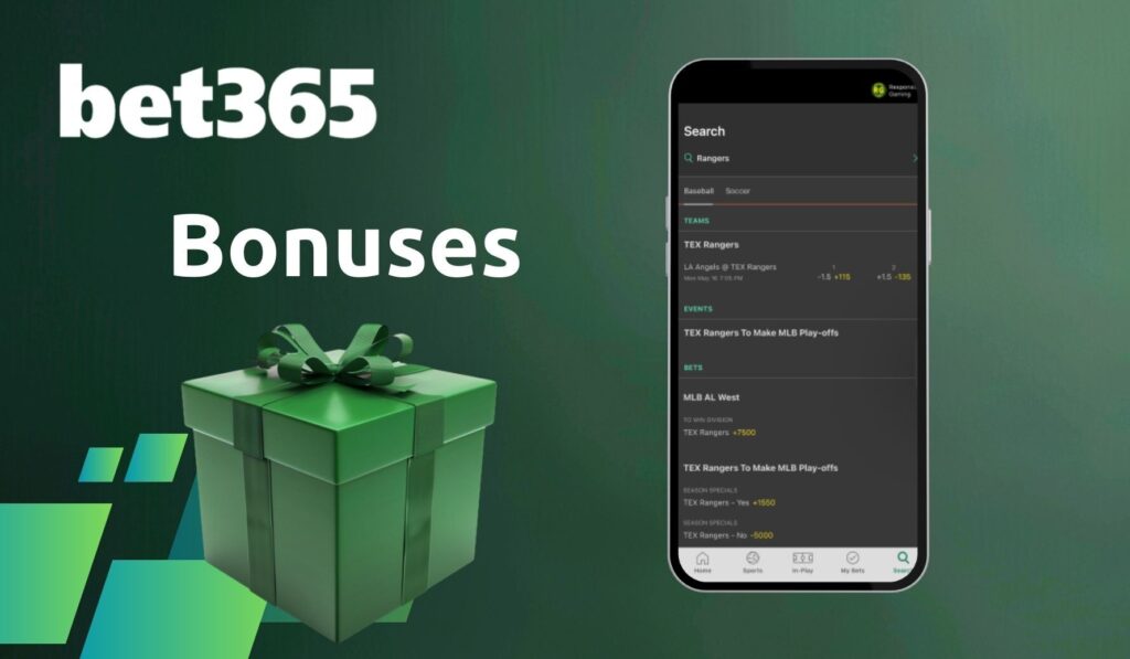 Bet365 Australia Bonuses for Mobile app