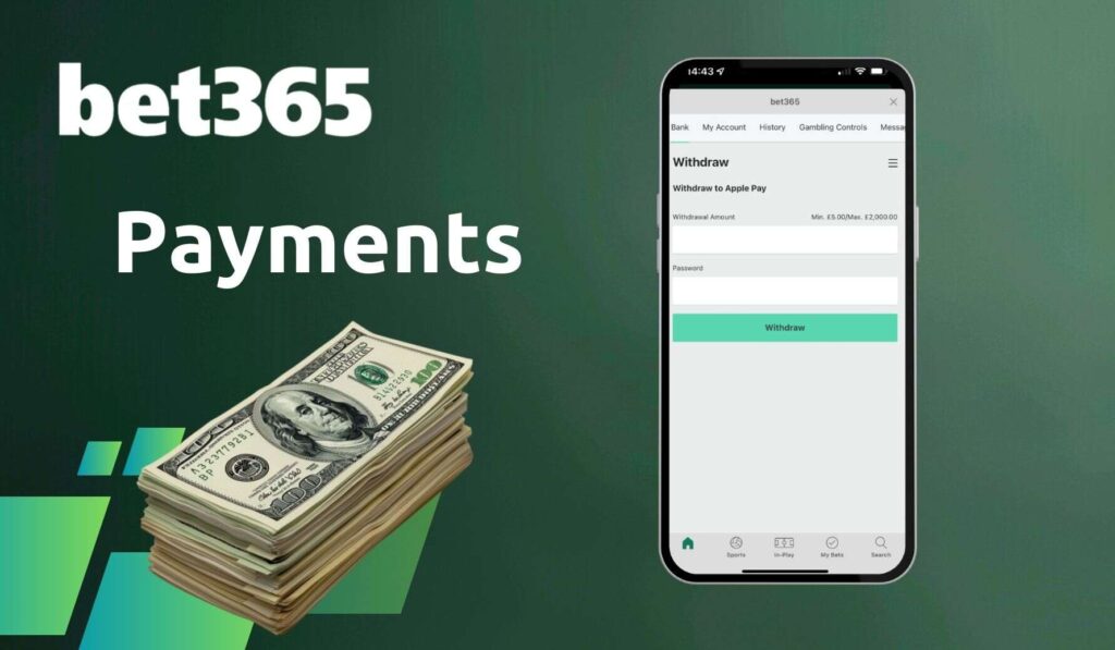 Bet365 Australia Deposit and Withdrawal Methods in the Application