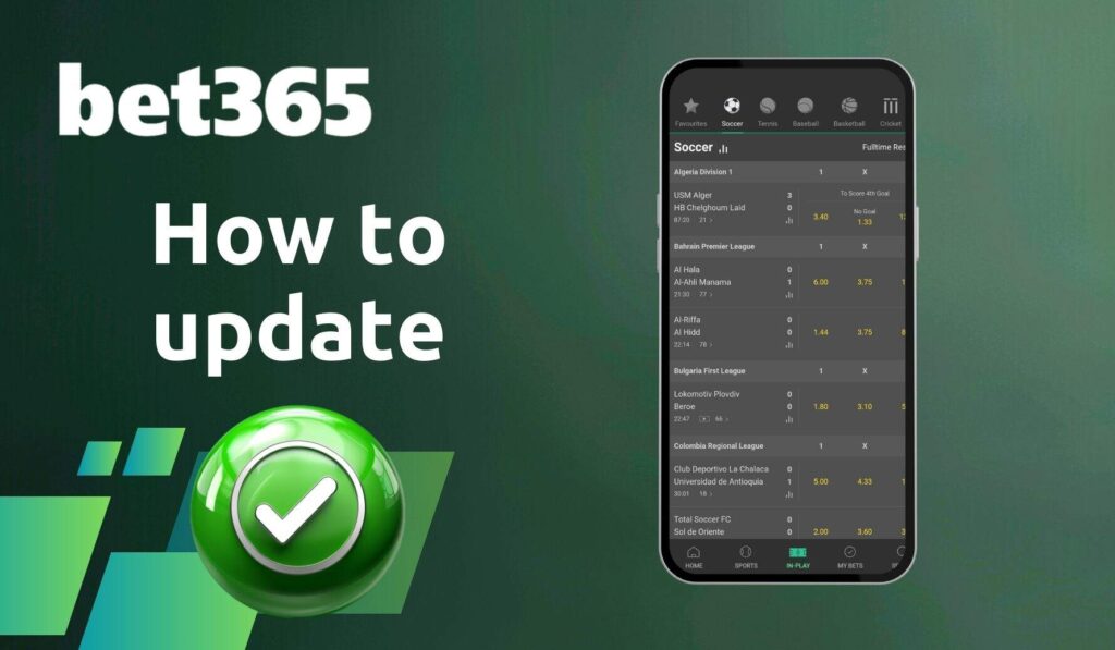 How to update Bet365 Australia Android app